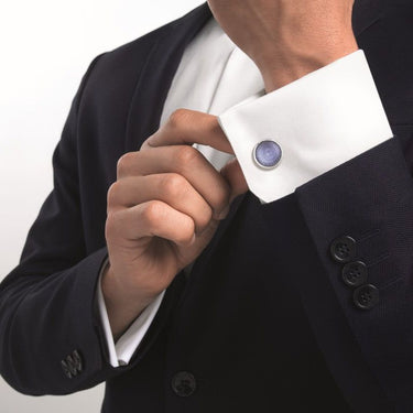 Toupie Cufflinks Sapphire Blue