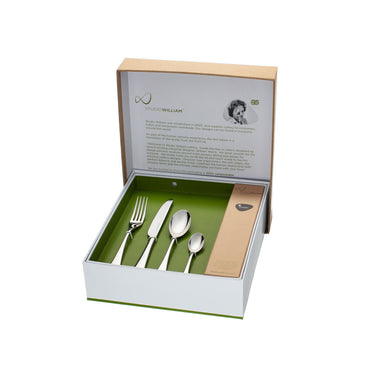 Studio William Olive Mirror 24 Piece Cutlery Set
