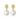 Akoya Pearl & Diamond Drop Earrings in 18ct Yellow Gold by Maya Sienna