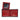 Eight credit card wallet with window flap Ebony Black / Scarlet - image 8