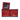 Eight credit card wallet with window flap Ebony Black / Scarlet - image 9