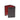 Trifold seven credit card wallet Ebony Black / Scarlet - image 2