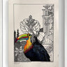 Dandy In The Pleasure Garden Thibault - Sketch Drawn To Adorn by Laurence Llewelyn-Bowen