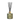 Green Floris diffuser bottle with black sticks on a white background