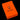 Orange Lamborghini box with logo on a black background