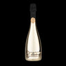 Bottle of Lamborghini Sparkling 0% Gold on a white background