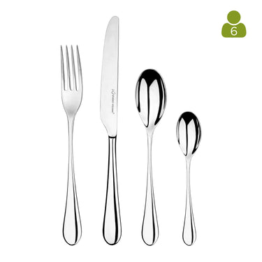 Studio William Mulberry Mirror 24 Piece Cutlery Set