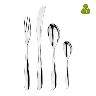 Studio William Olive Mirror 16 Piece Cutlery Set