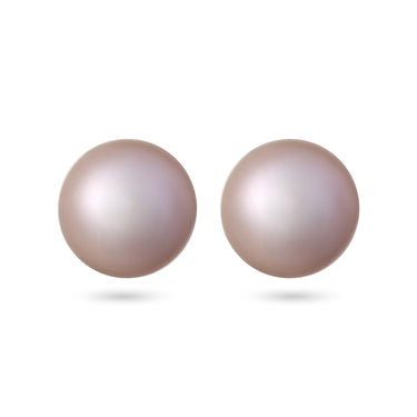 Pink Freshwater Pearl Stud Earrings in 9ct Yellow Gold
