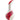 One-of-a-Kind Fluted Raku Vase by Catherine Lucktaylor – Red Band with 24ct Gold Leaf