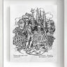 Tuscan Harlequinade Stairway - Sketch Drawn To Adorn by Laurence Llewelyn-Bowen