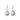 Tahitian Pearl Shepherds Crook Drop Earrings in 18ct White Gold by Maya Sienna
