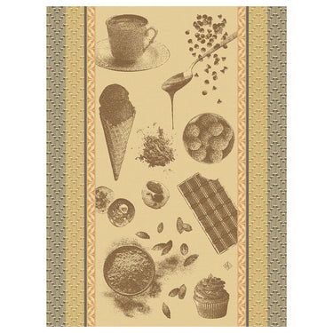 CHOCOLATS RECETTES TEA TOWEL CACAO